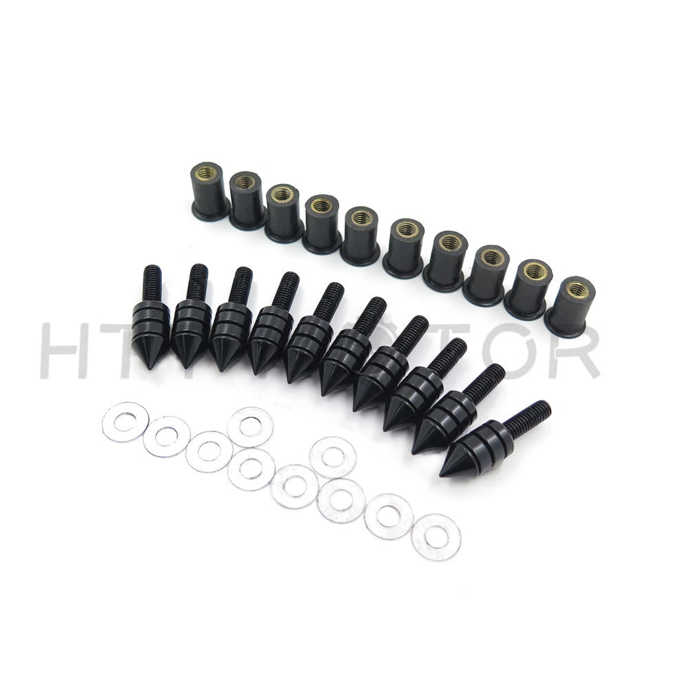 10X Windscreen Windshield Bolts Screw Kit for Honda Suzuki Yamaha Kawasaki