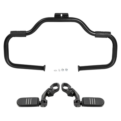 Matte Black Engine Guard Foot Peg for Harley Softail Fatboy (2000–2017)