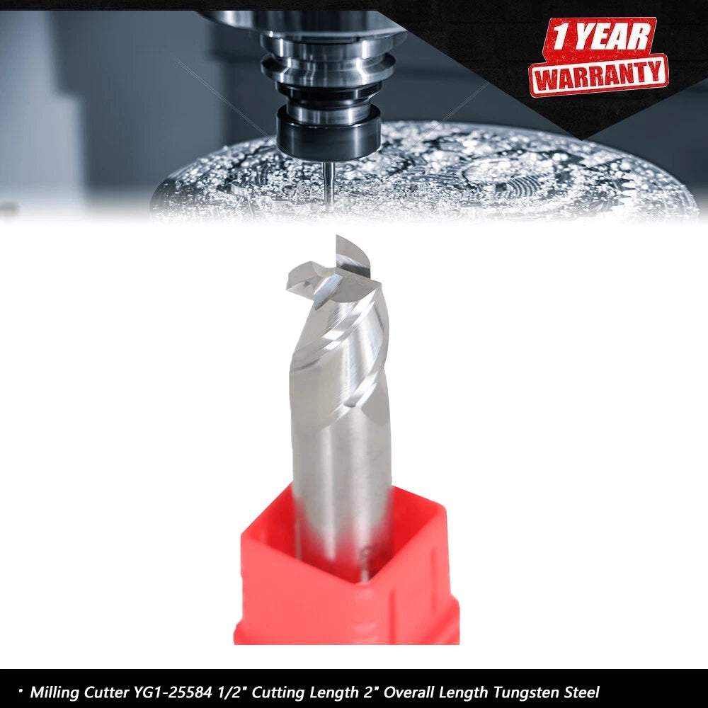 3/8" 3 Flute Carbide End Mill for