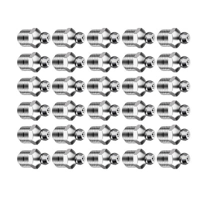 30pcs M8 M10 Zerk Grease Fittings for Construction Maintenance