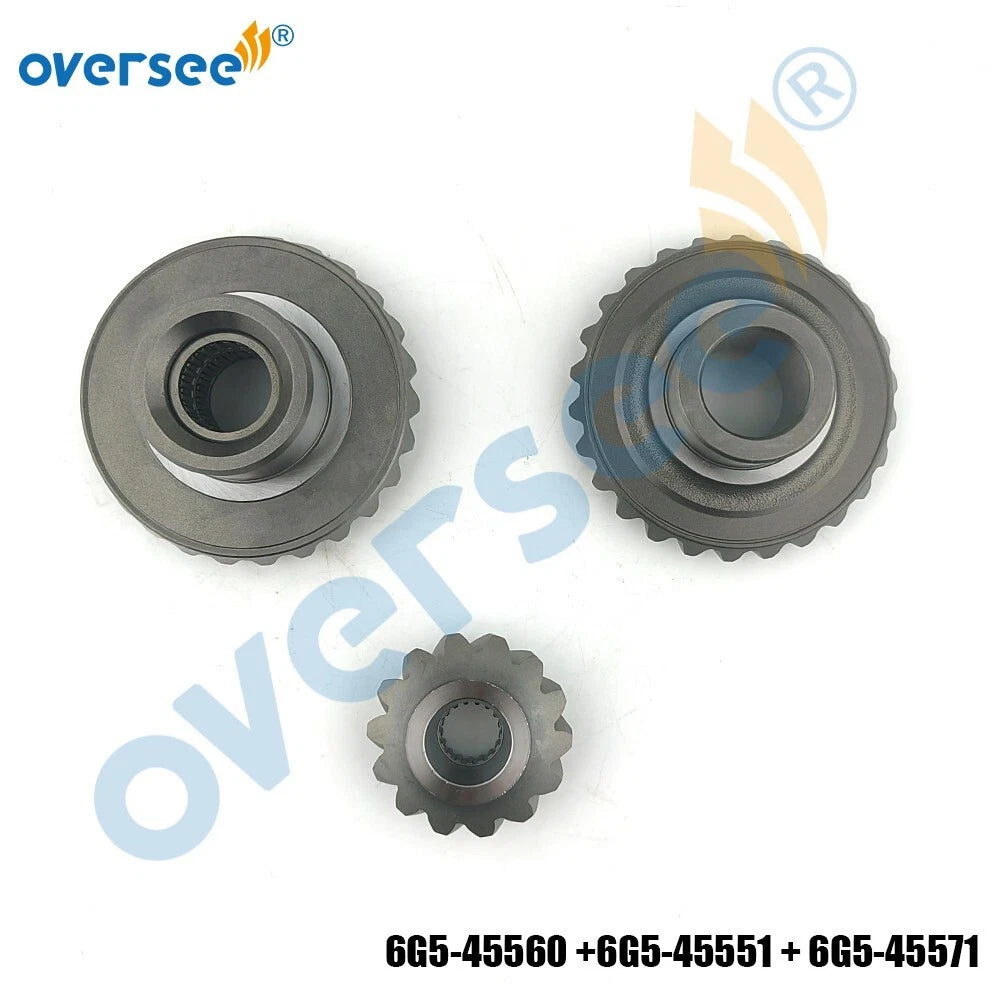 6G5 Gear Set for Yamaha Outboard 150HP 175HP 200HP (2/4T) 6G5-45560 6G5-45551 6G5-45571
