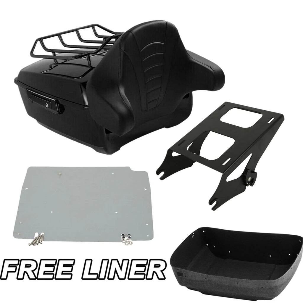 Trunk Backrest Mount Rack Plate for Harley Touring Glide (2014–2026)