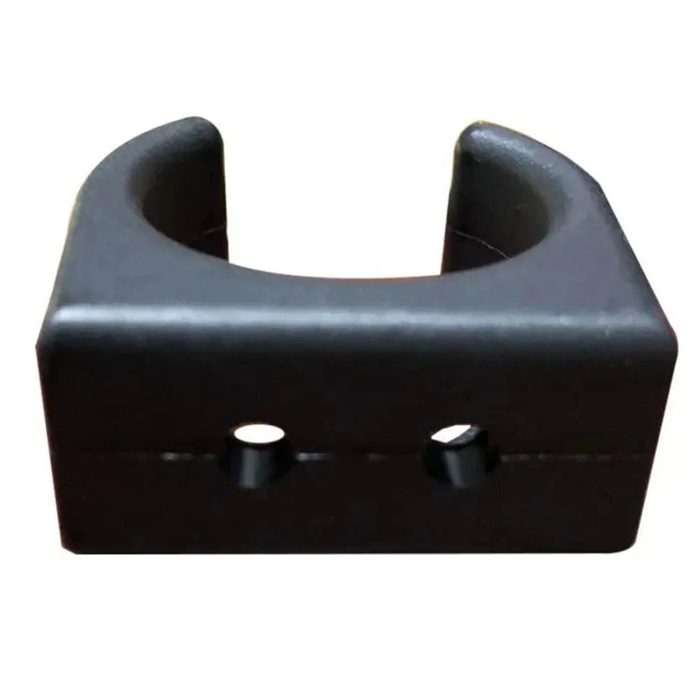 Boat Hook Storage Clip with Twin Fixing Holes for 1 1/4 Pole Tubes Fishing Use