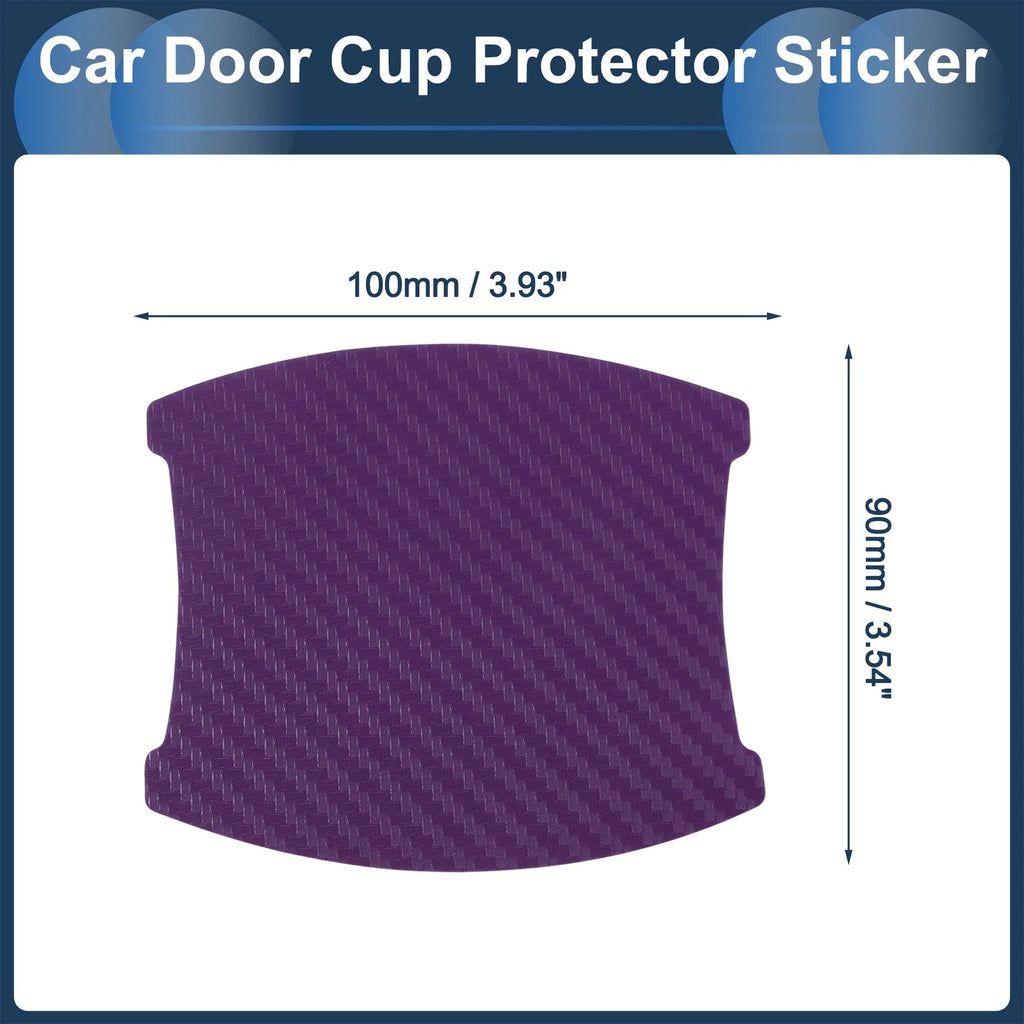 3D Car Door Handle Scratch Protector for Universal Vehicles (90x100mm)