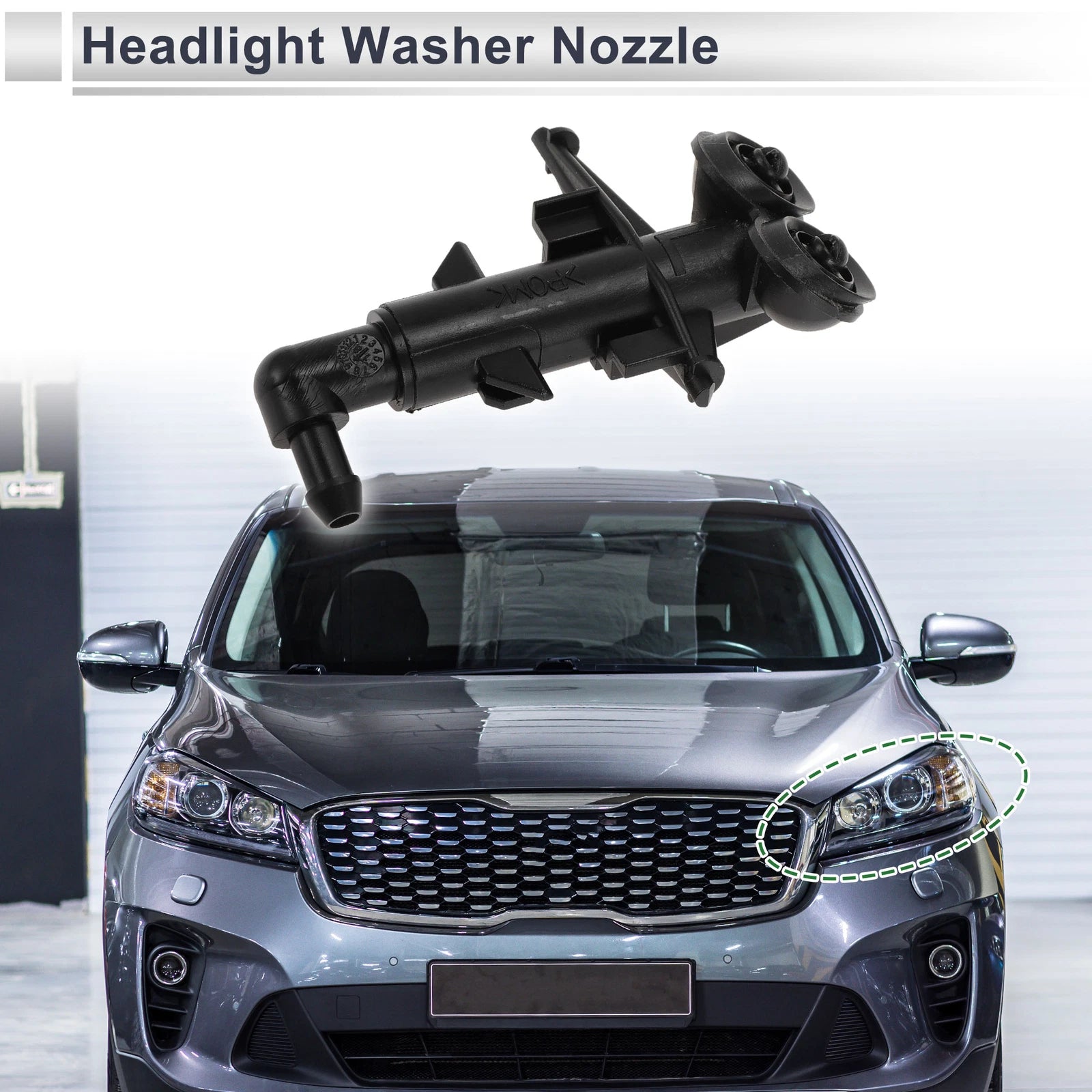 Front Driver Side Headlight Washer Nozzle for Land Rover LR2 (2008–2012) No.LR022474