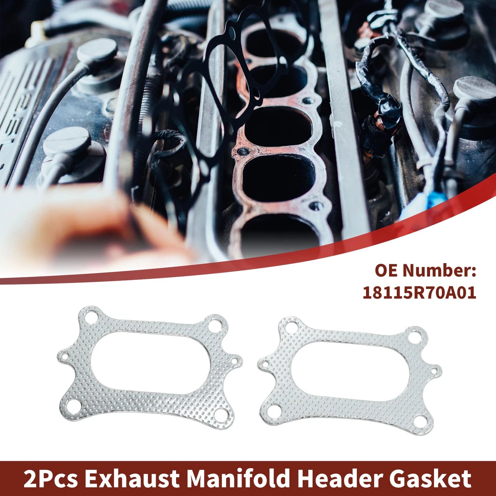 Exhaust Manifold Header Gasket Set for Honda Odyssey (2008–2020)