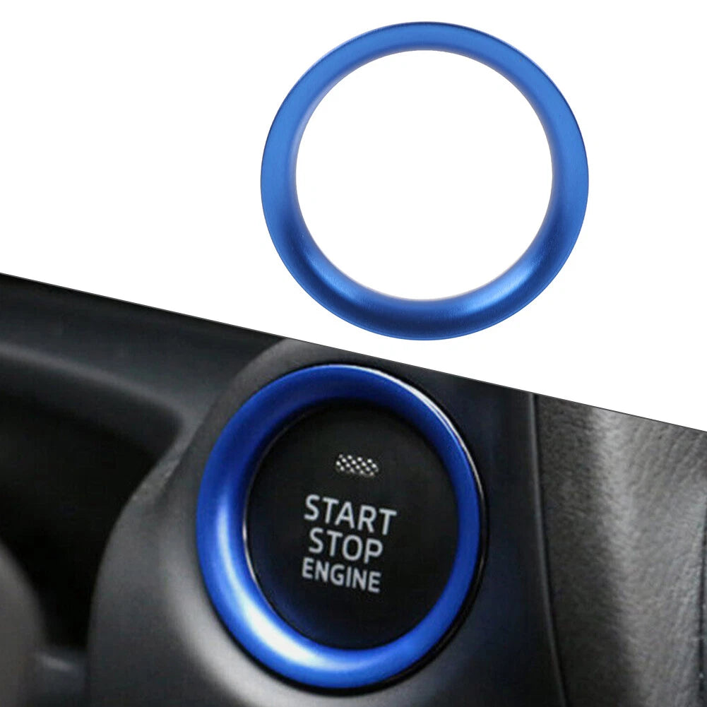 Blue Engine Start Push Button Ring Trim For Mazda 3 Axela 6 Atenza CX-5