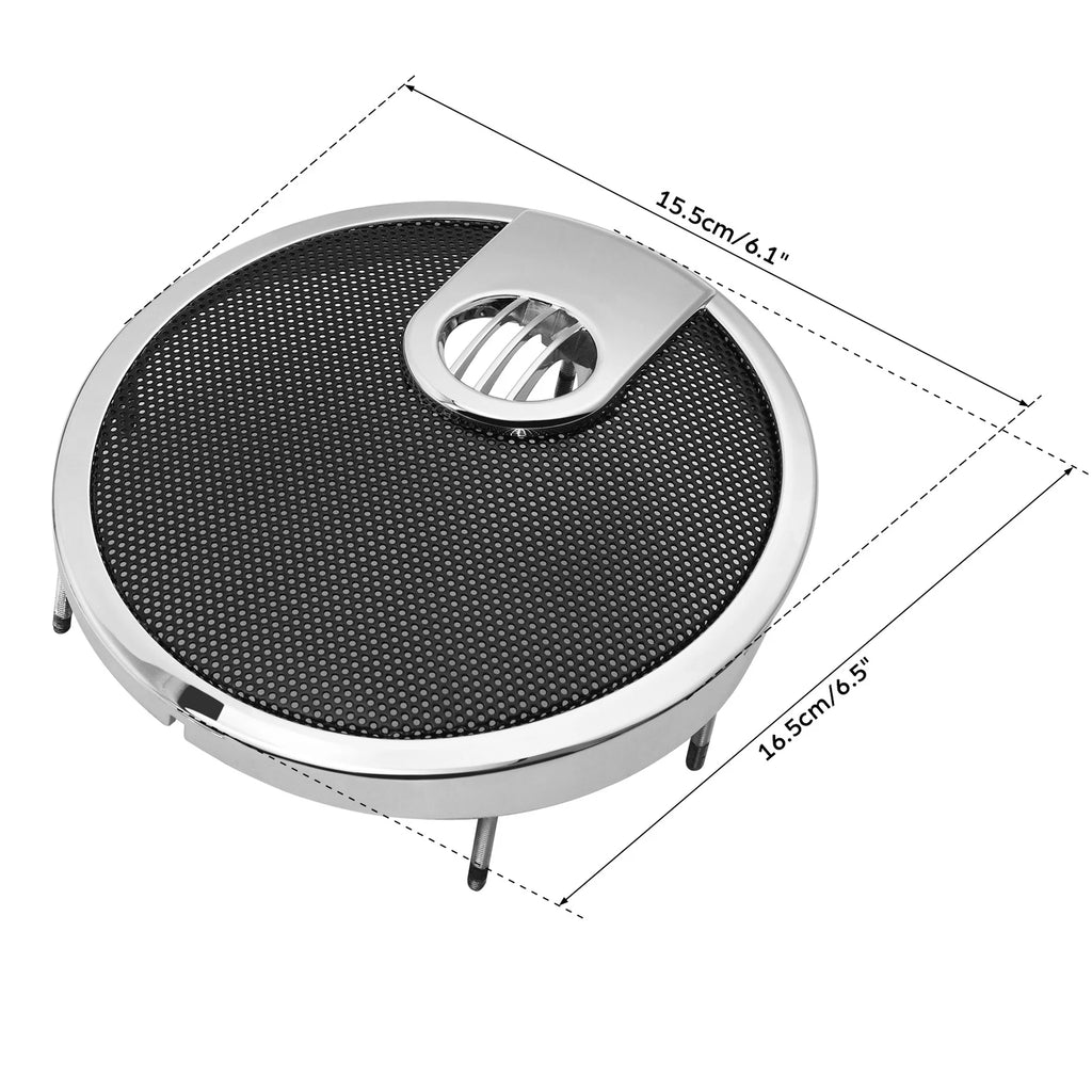 6.5" Saddlebag Speaker Lid Grill for Indian Chieftain Roadmaster (2014–2018)