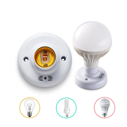 E27 Sensor Base Lamp Holder for Light Bulbs with Voice Control