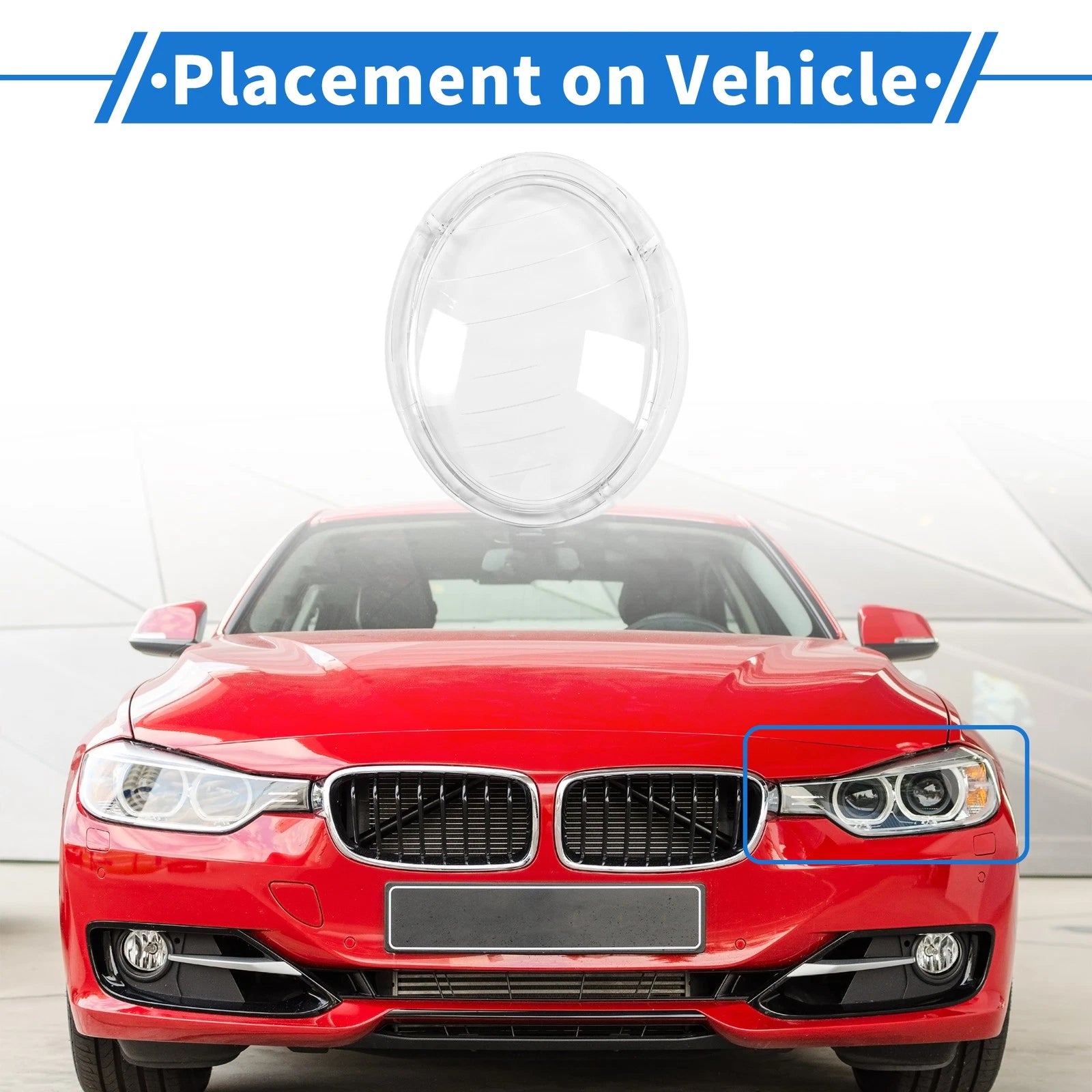 Headlight Lens Cover Front Left Replacement for BMW Mini Cooper (2014–2024)