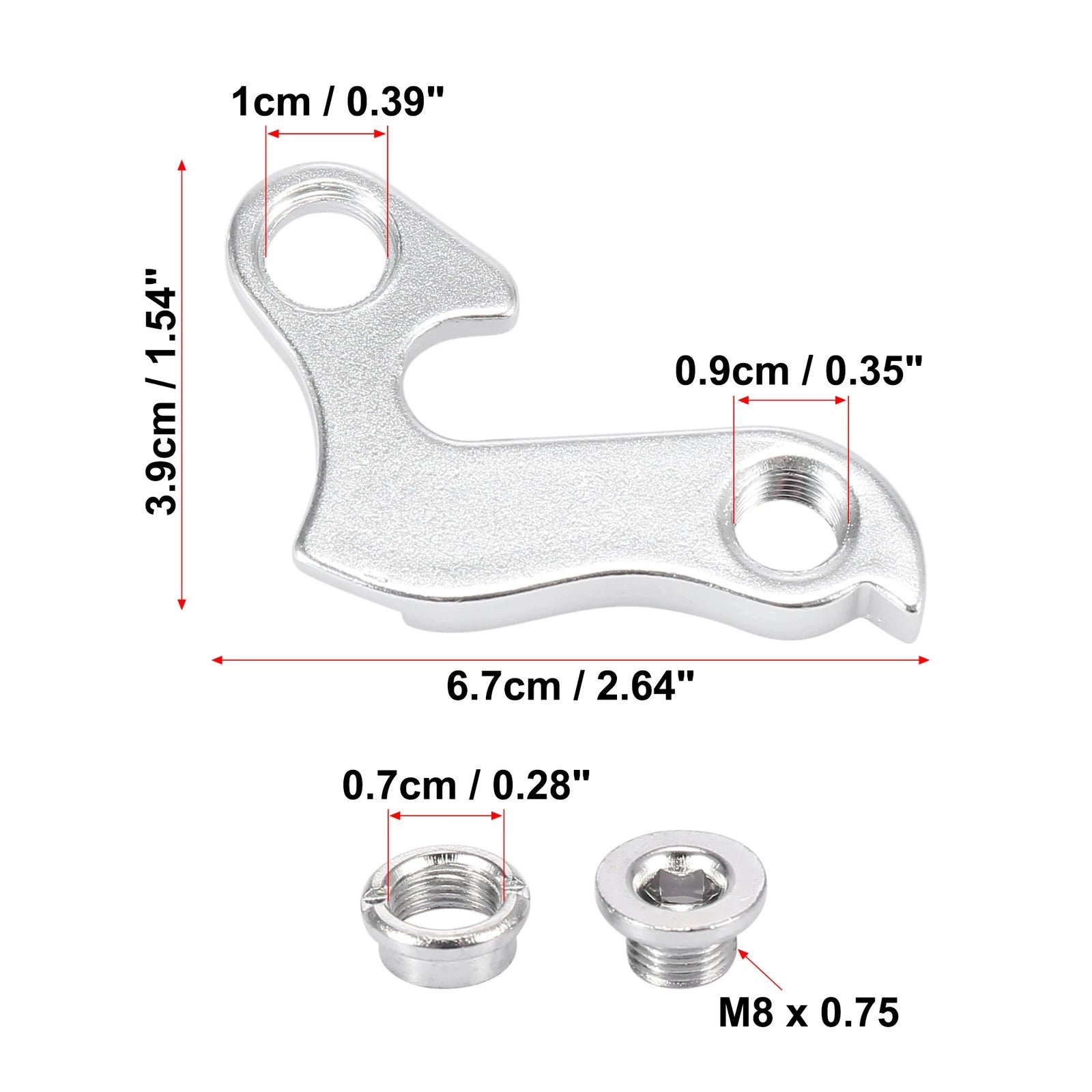 Rear Derailleur Hanger Extender for Universal Gear Frame Bicycle (Any Year)