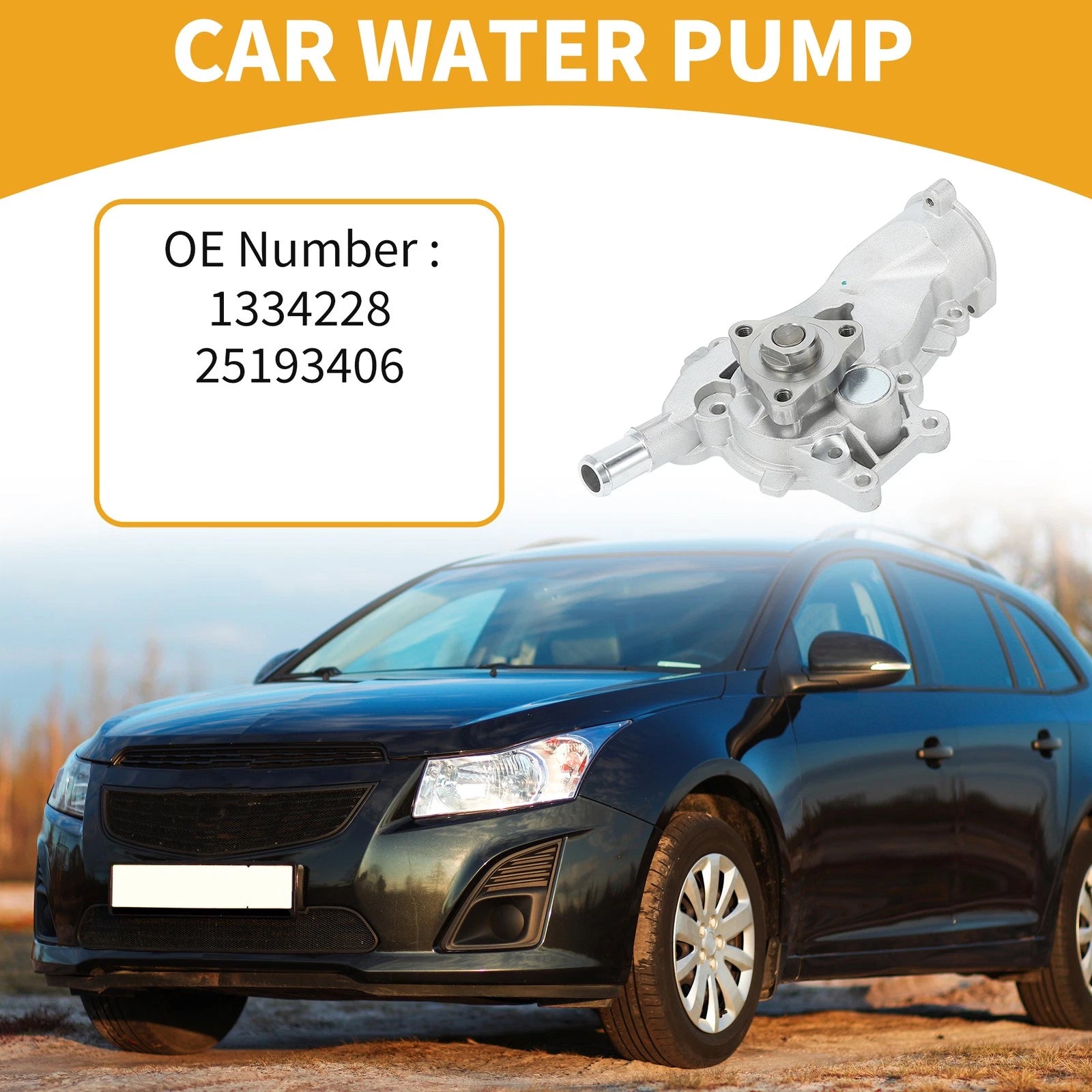 Water Pump Replacement for Buick Encore (2013–2021) Chevrolet Cruze (2011–2016)
