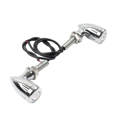 Mini Turn Signal Light Blinker 8mm Chrome for Bobber Cafe Racer