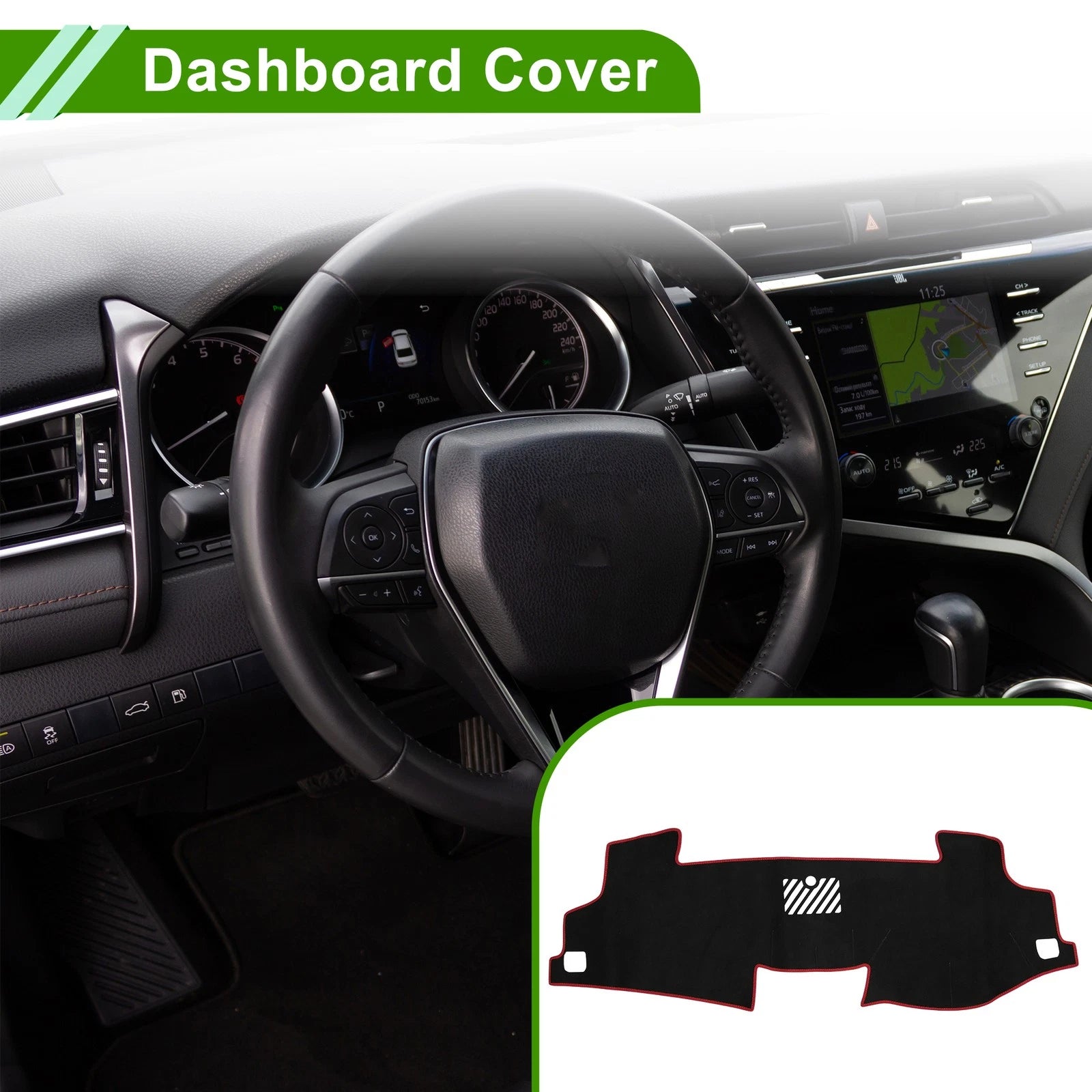 Dashboard Dash Cover Mat Sun Protector for Toyota Camry 2017-2024