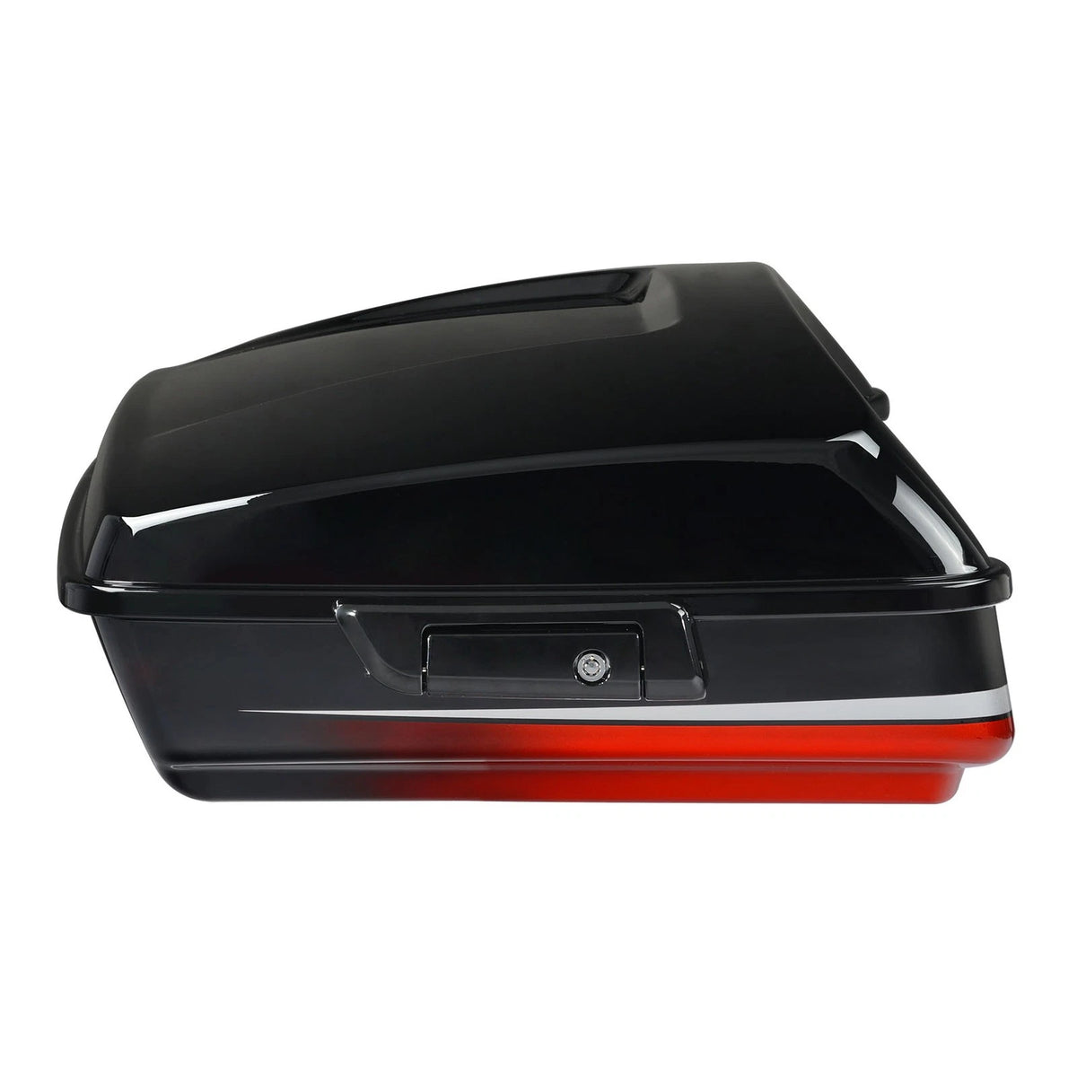 Chopped Trunk for Harley Touring (2014–2025) - Sunset Orange/Black Fade