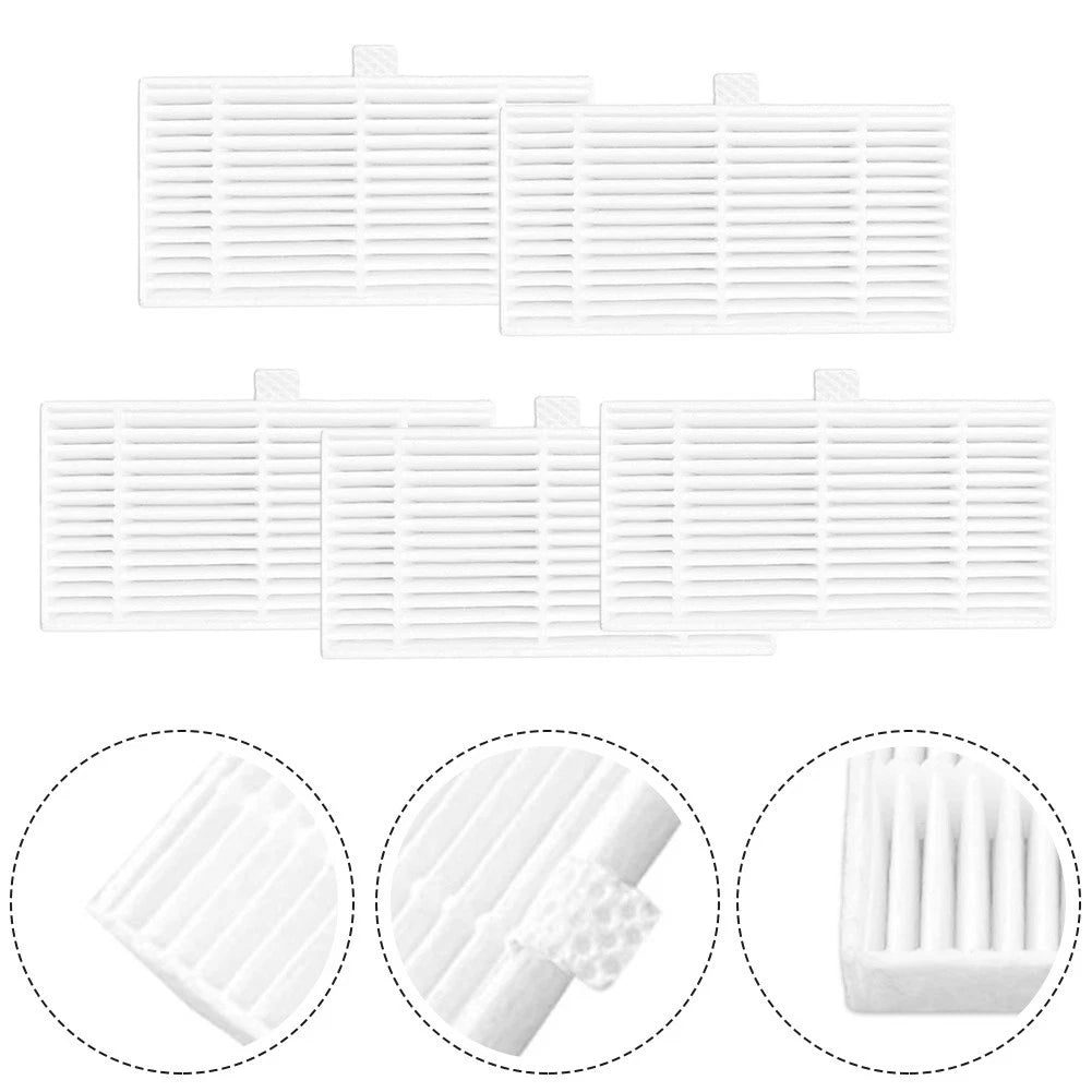 Set of 5 Filters for Midea VCR04W Robot Cleaner (2019–2023)