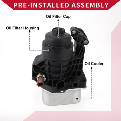 Engine Oil Cooler Filter Housing for Volkswagen Golf (03N115389A)
