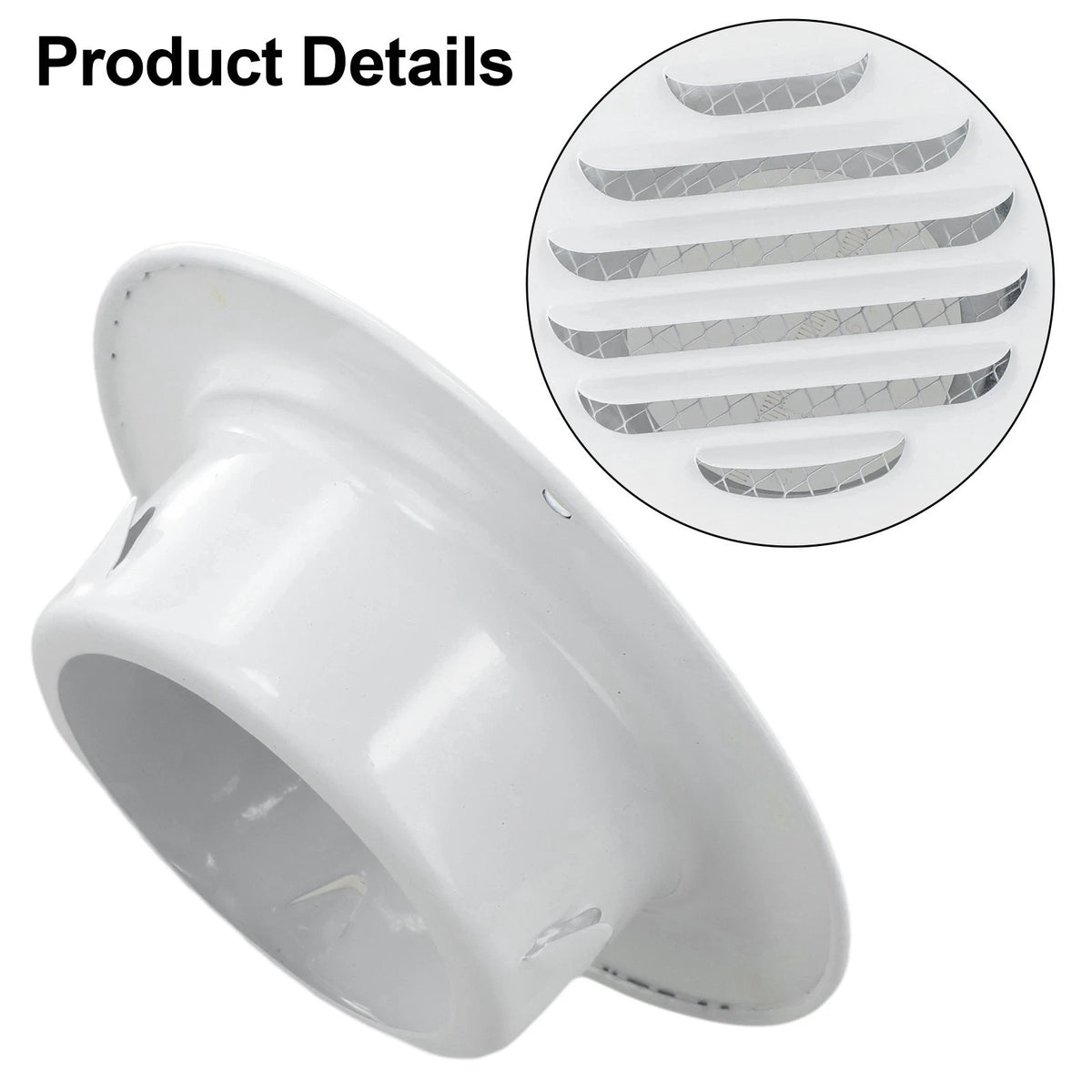 70mm to 200mm Stainless Steel Round Vent Grille for Wall Mount Exhaust Vent
