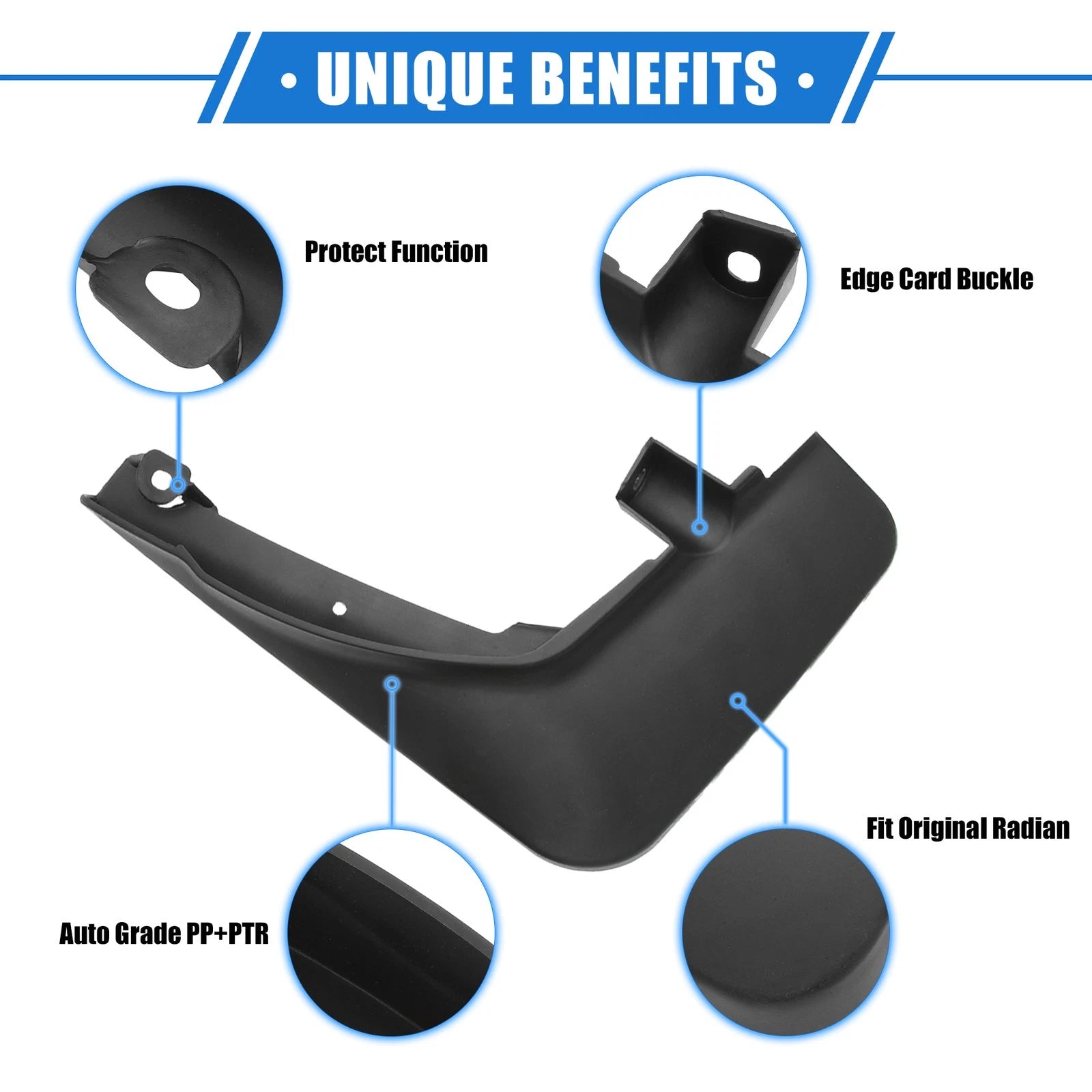 Mud Flaps Kit for Ford Explorer (2020–2024) Front Rear Splash Guards