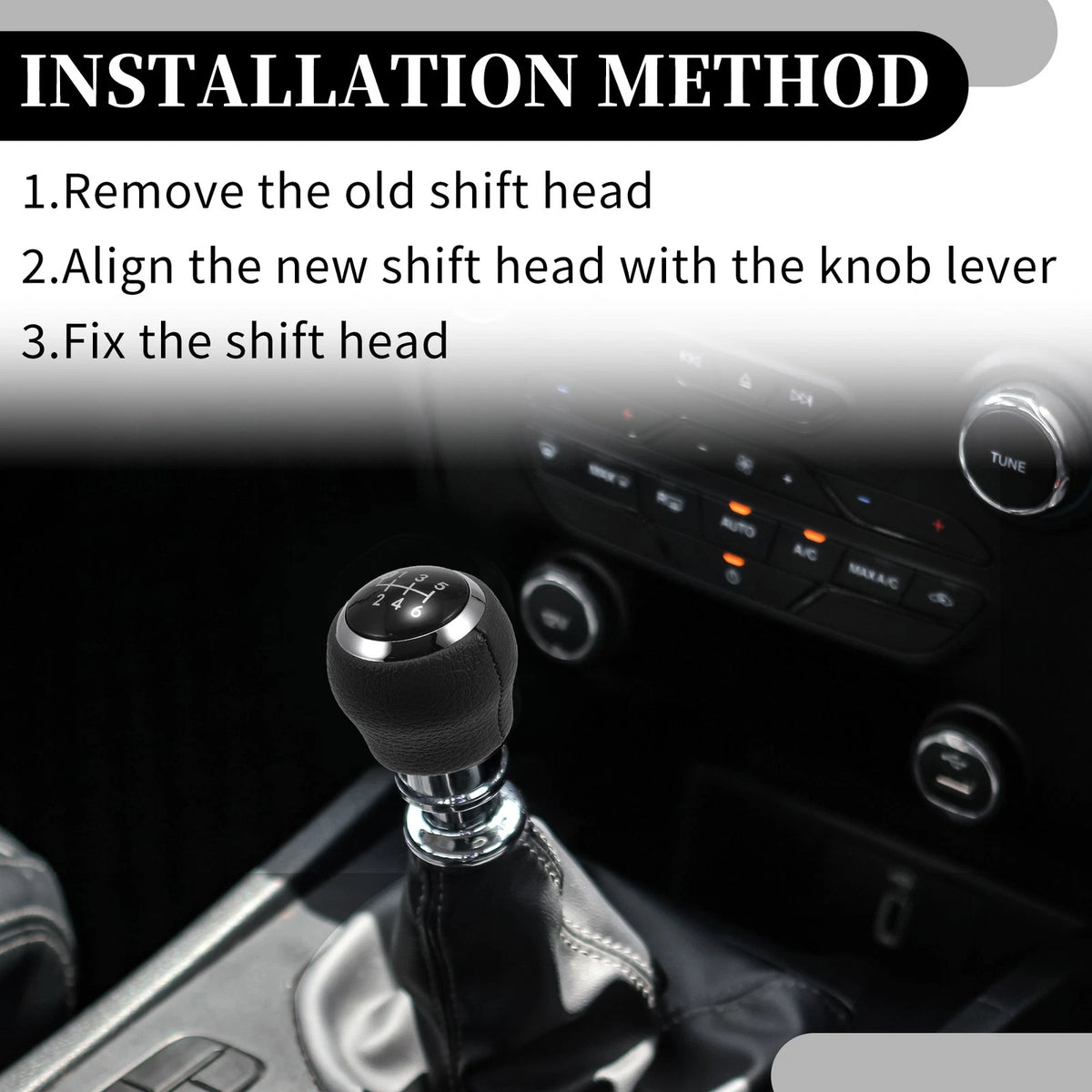 6 Speed Manual Gear Shift Knob for Toyota Corolla Yaris RAV4 (2000–2023)
