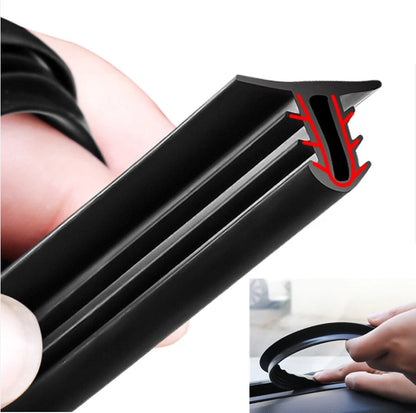 63" Windshield Seal Strip for Car (Soundproof, Rubber)