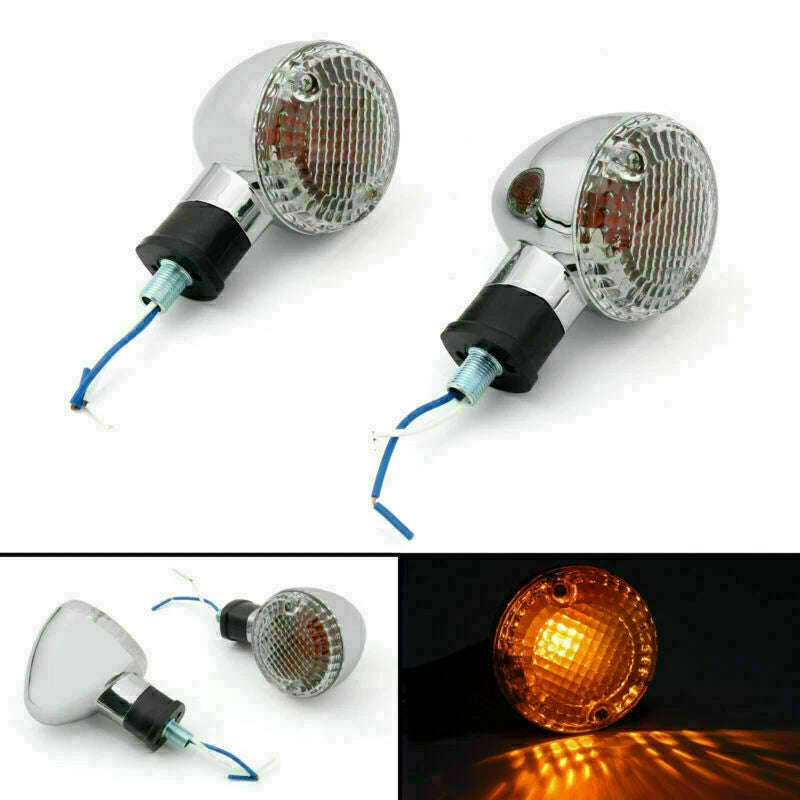 Turn Signal Bullet Lights for Kawasaki Vulcan 800, Yamaha Road Star (1996–2009)