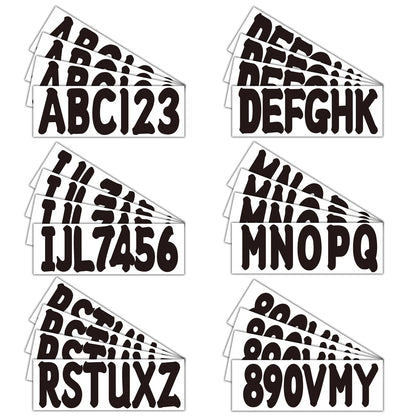 PWC WATER CRAFT BOAT HULL ID JET SKI CUSTOM REGISTRATION DECAL STICKER BLACK