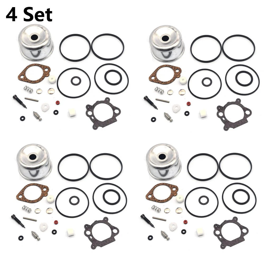Set of 4 Carburetor Rebuild Kits for B&S 498260 492495 796611 493640