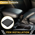 Armrest Cover Replacement for Dodge Ram Microfiber Leather Black (2009–2019)