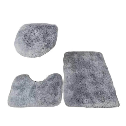 Set of 3 Bathroom Rugs with Anti Skid Base
