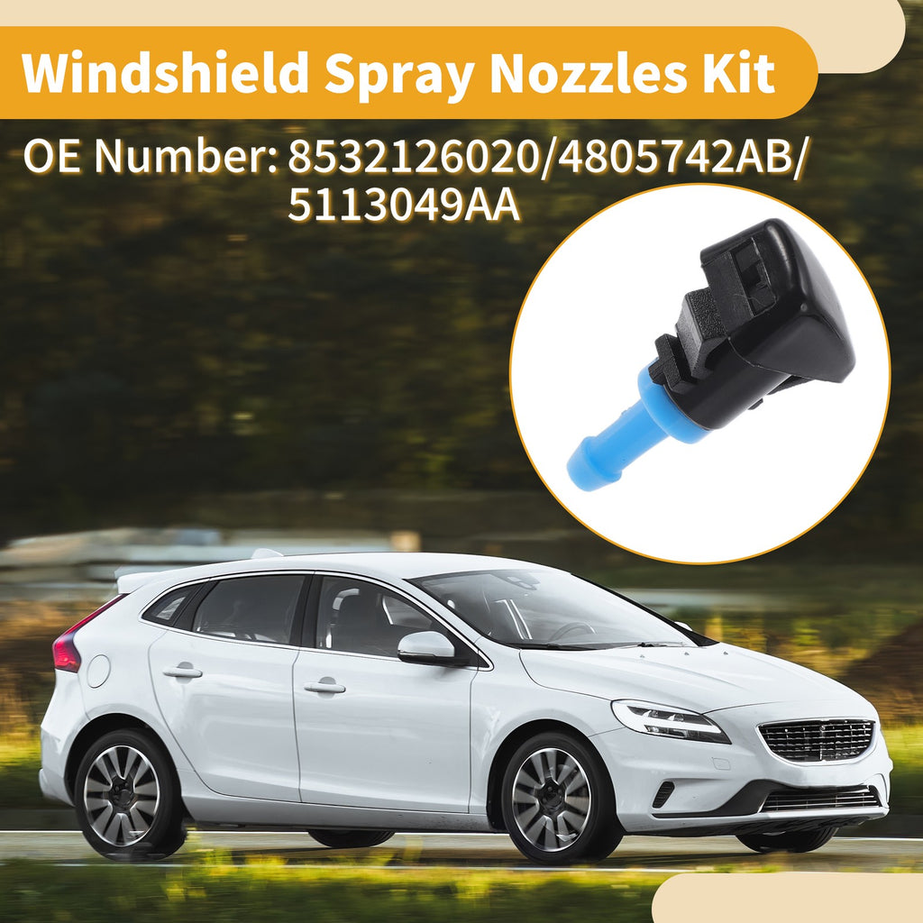 Windshield Washer Nozzle Kit with Gaskets for Jeep Compass (2007–2010)