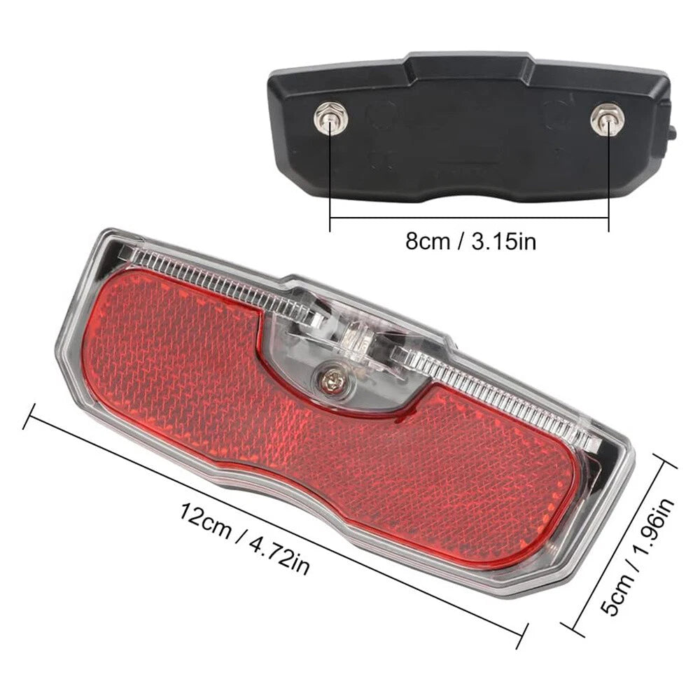 Rear Reflector Tail Light for Bicycle (Fits Luggage Rack)