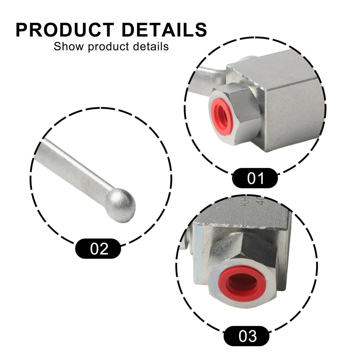 2X Heavy Duty 500 Bar MWP Hydraulic 2 Way Ball Valve 1/4" to 1"