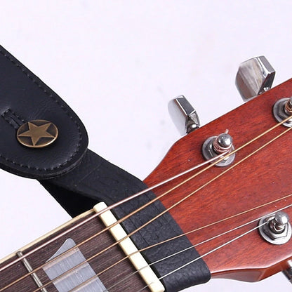 Guitar Neck Strap for Electric Guitars (20.5cm x 2.3cm) Black