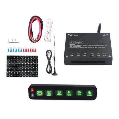 Six Channel Wireless Touch Control Panel for Vehicle Lighting (12V 24V)