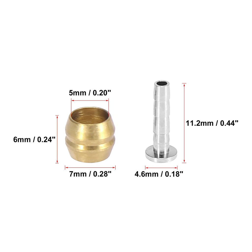 Bicycle Brake Olive and Brass Connecting Insert Kit for Shimano BH90 (10)