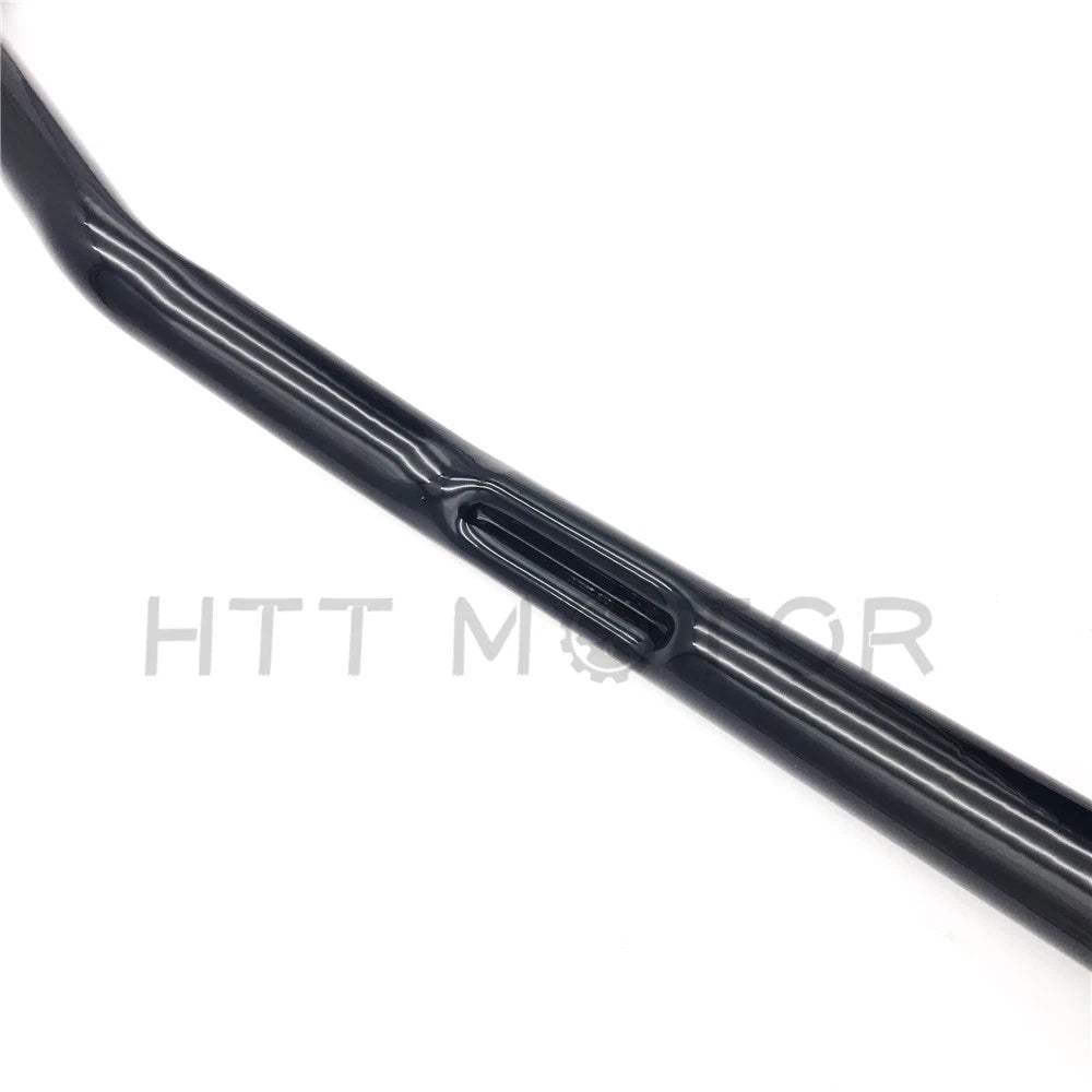 1" Black Dimpled Tracker Handlebars for Harley Dyna Sportster