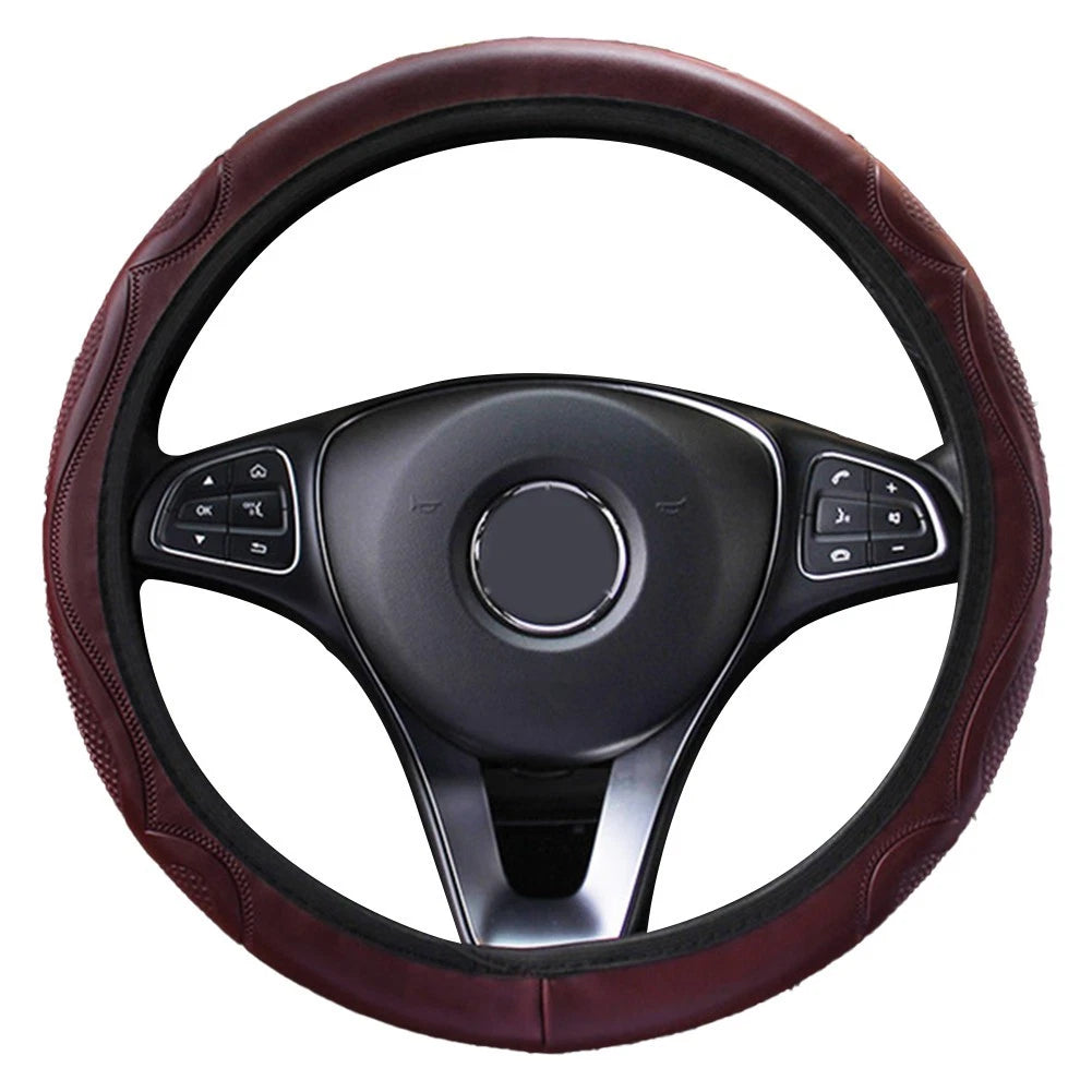 Steering Wheel Cover for 37-38CM Steering Wheels (Non-slip, Soft Touch)