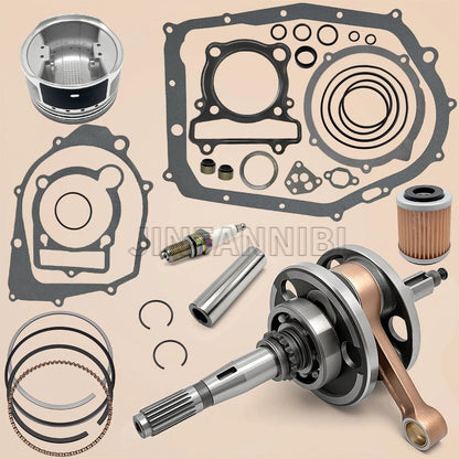 Crankshaft Piston Top End Gasket Rebuild Kit for Yamaha Warrior 350 (1987–2004)