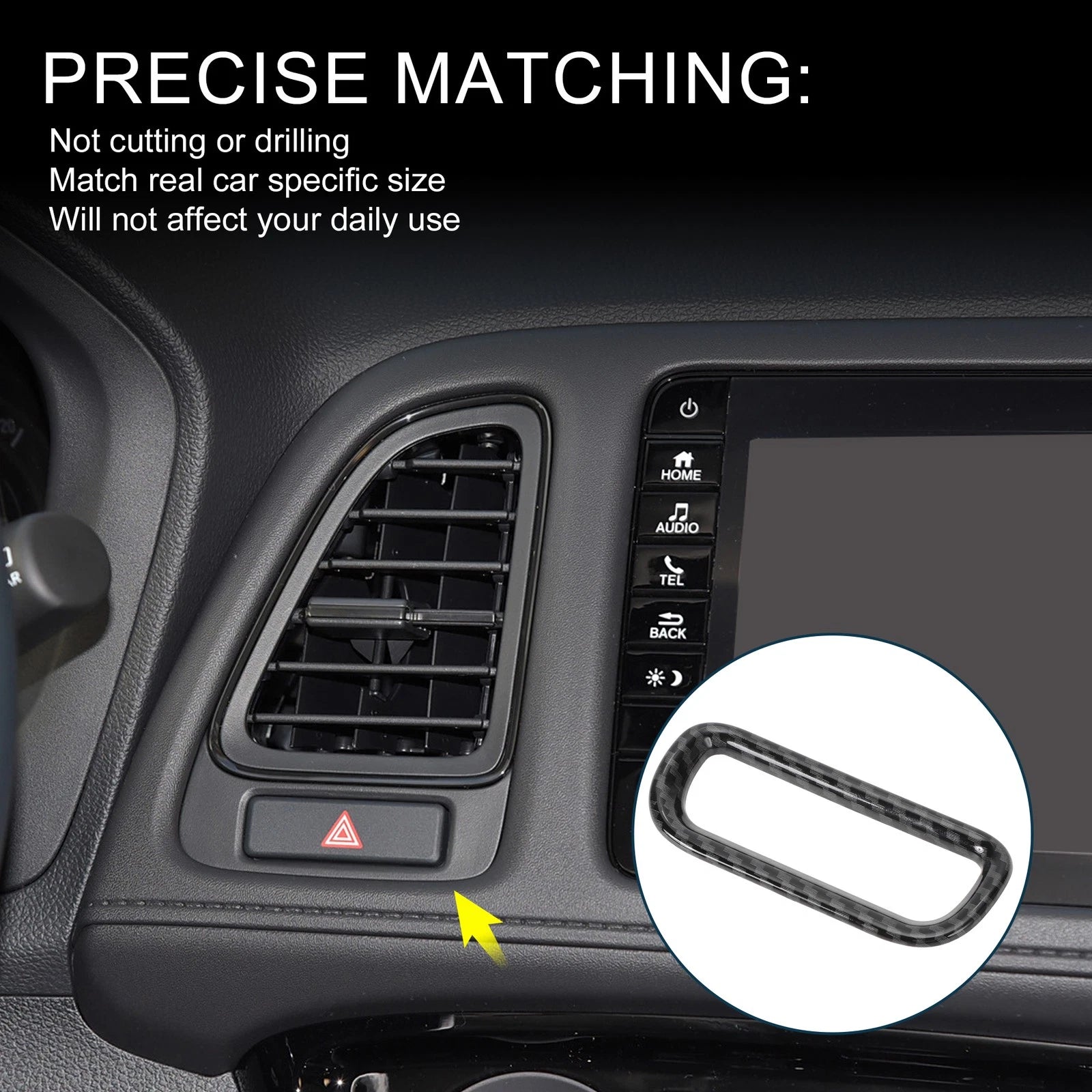 Warning Lamp Button Cover Replacement for Honda Vezel RV3 to RV6 (2014–2022)