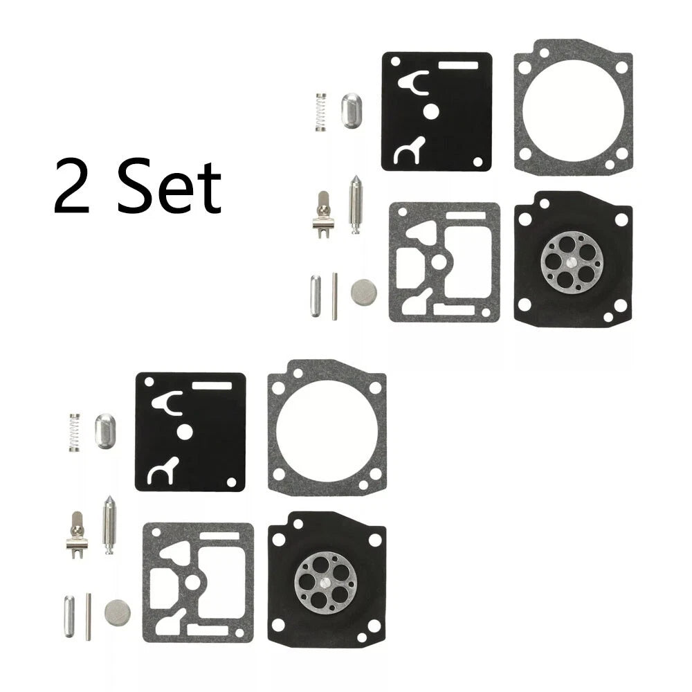 Set of 2 Carburetor Repair Kits for Husqvarna 340 345 346 353 (Zama RB-122, C3EL18)