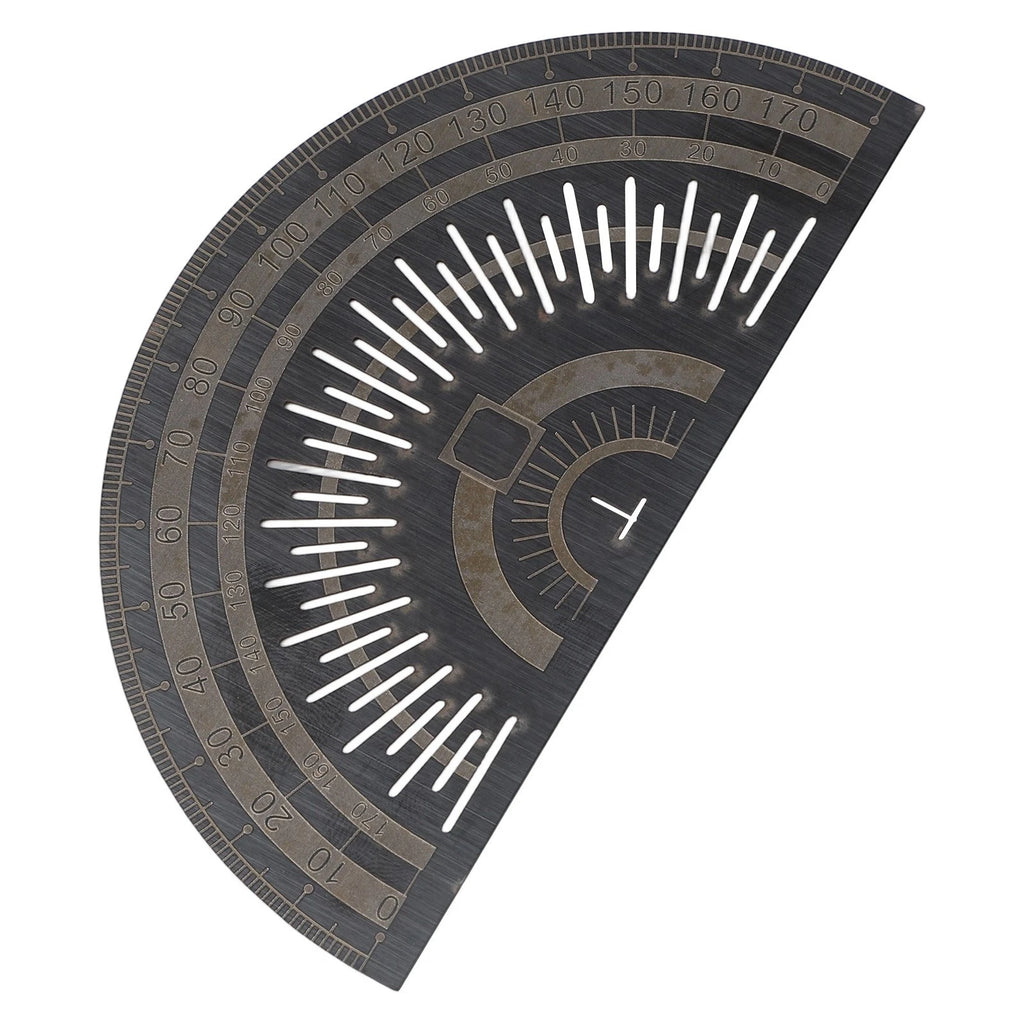 Protractor with Clear Markings for Engineering and Woodworking Applications