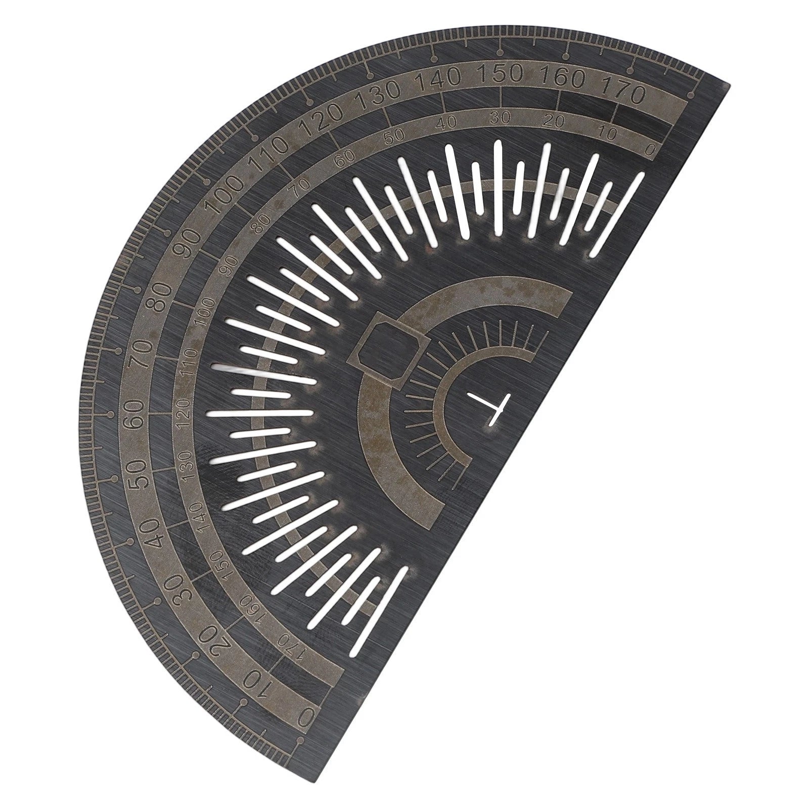 Protractor with Clear Markings for Engineering and Woodworking Applications