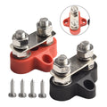 Dual Red M8 Power Distribution Post for Universal Applications