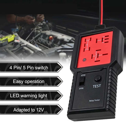 Automotive Electronic Relay Tester 4/5Pin 12V Car Diagnostic Tool Relay Tester