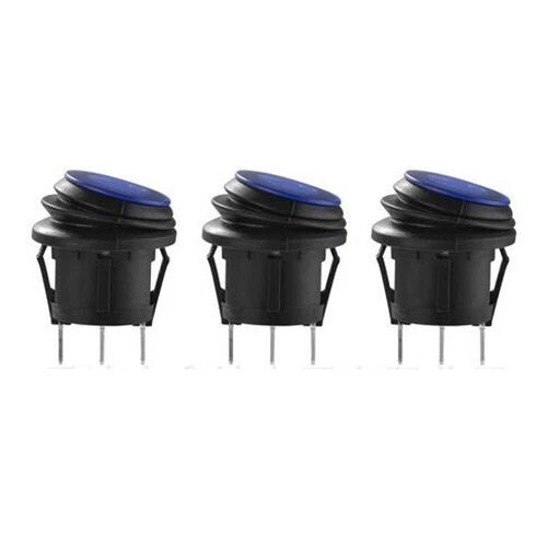 LED Rocker Boot Switch 20A 12V SPST for Car ATV