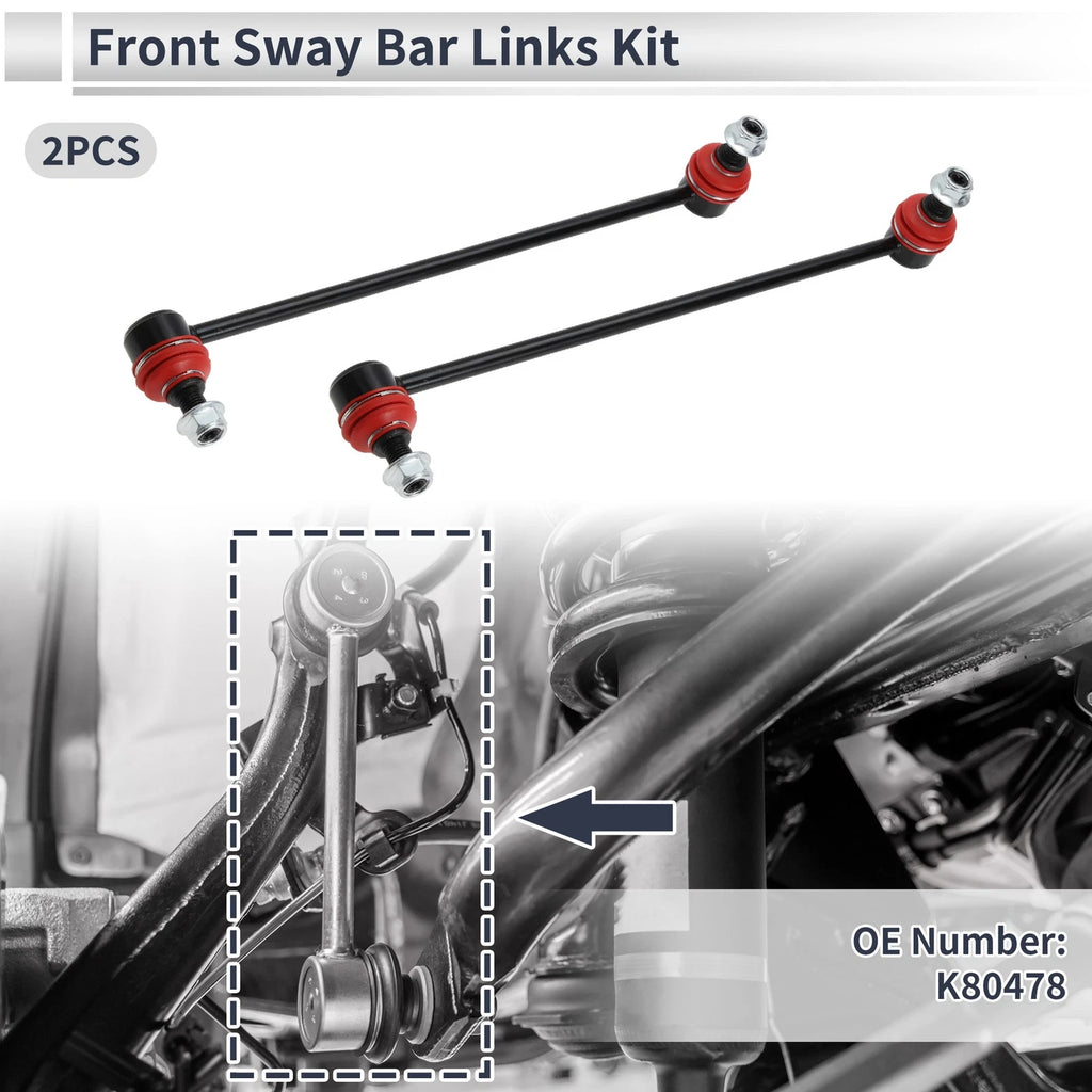 Front Stabilizer Bar Links Replacement for Audi A3 2006-2019 2 Pcs