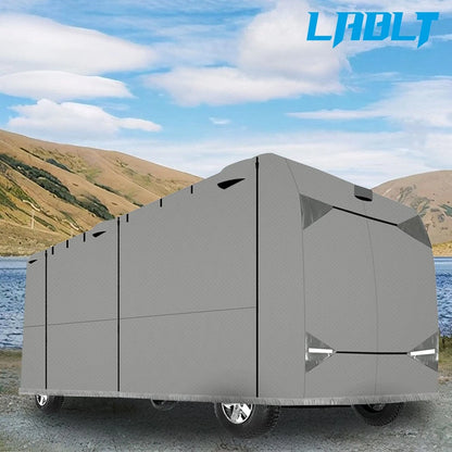 RV Cover for Class A (40'-43') with 2 Straps & 4 Tire Covers