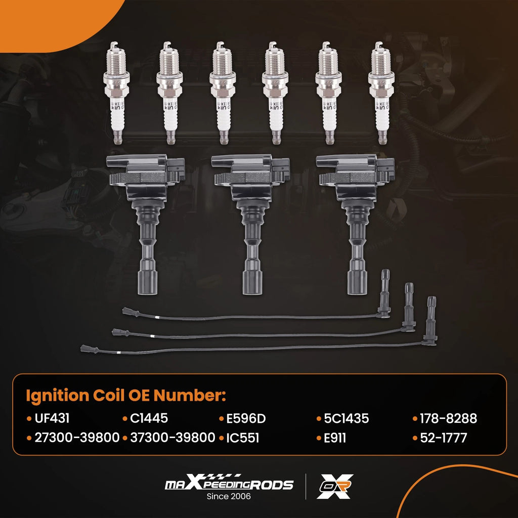 Ignition Coil & Iridium Plug Kit for Kia Sorento 3.5L (2003–2006)