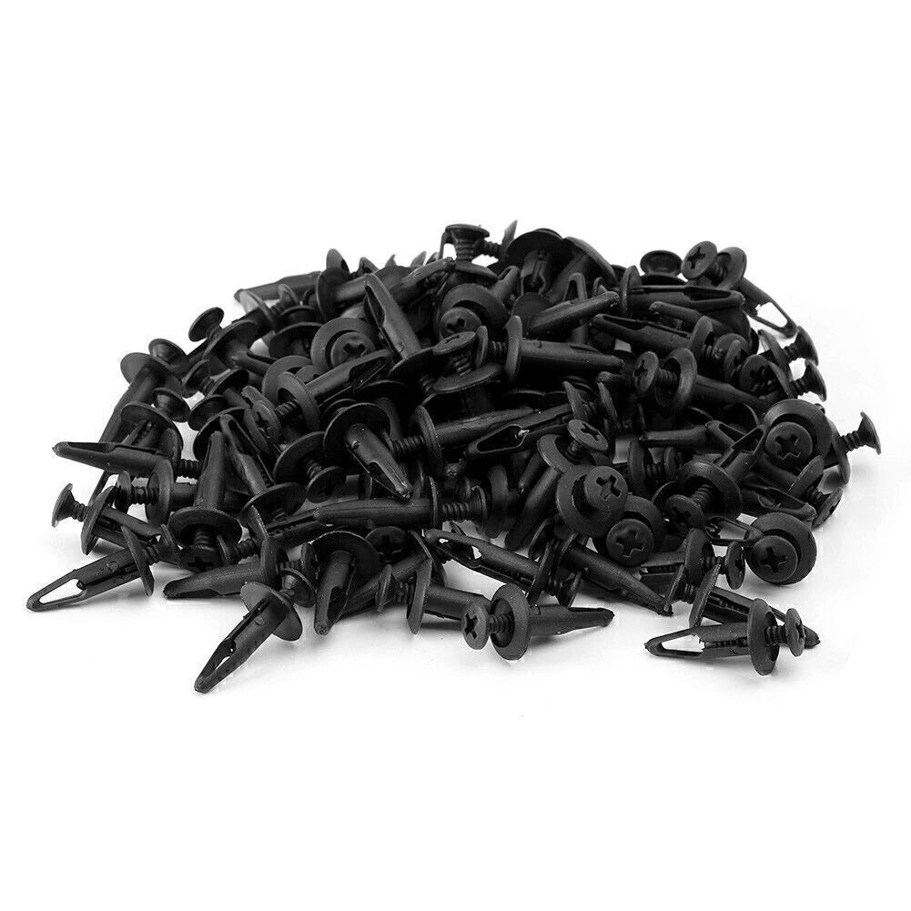100PCS Push Type Rivet Retainer Fasteners for Ford